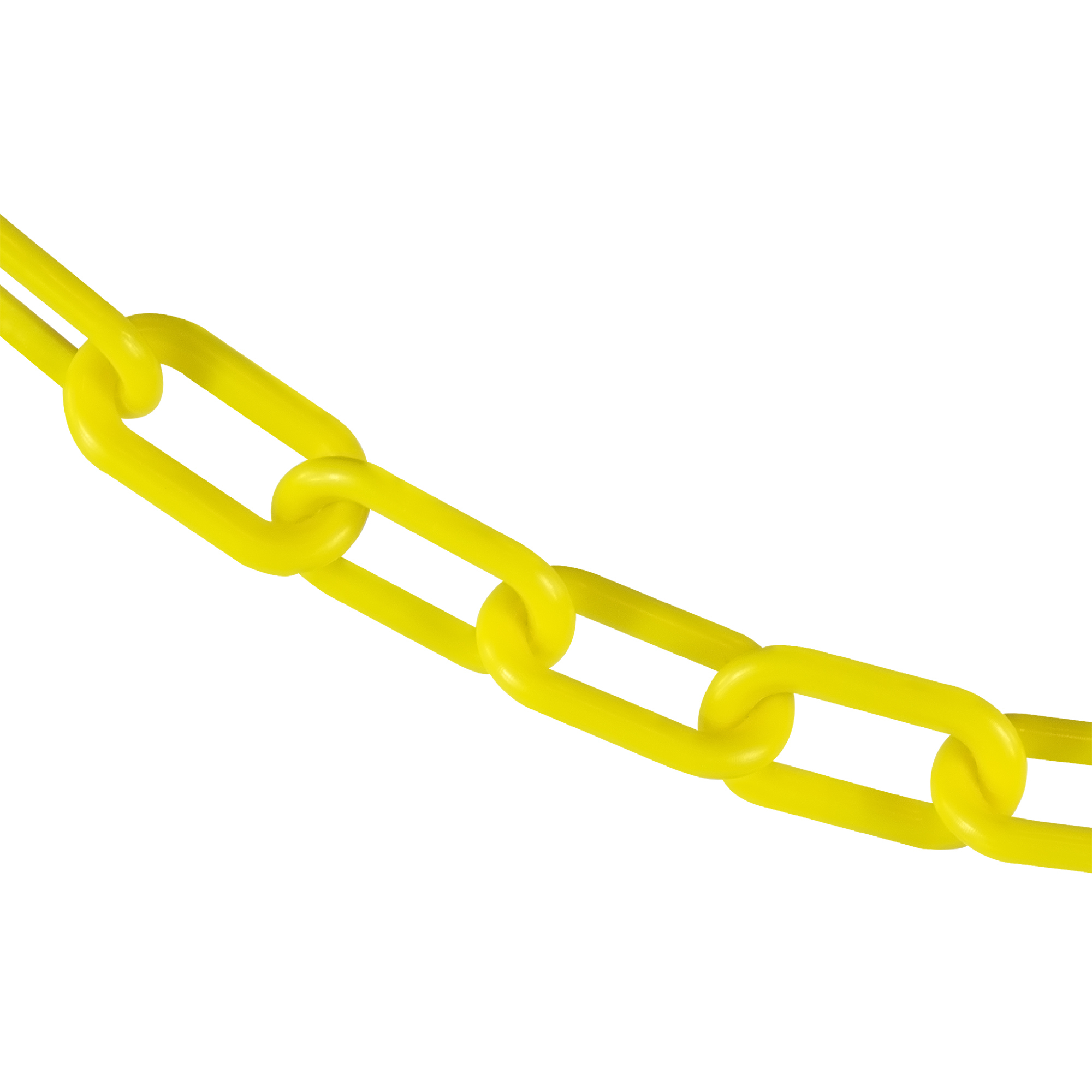 Mr. Chain Plastic Safety Chain — 2in. x 500ft., Yellow, UV Resistant, Model# 50002-500